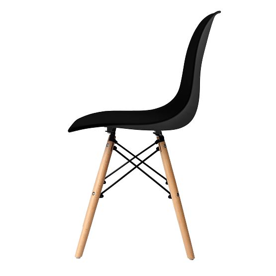 Moderna stolica Milano DSW PP crna