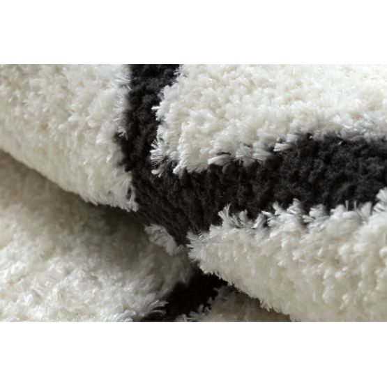 Moderni tepih MODE 8377 apstrakcija krem/crna