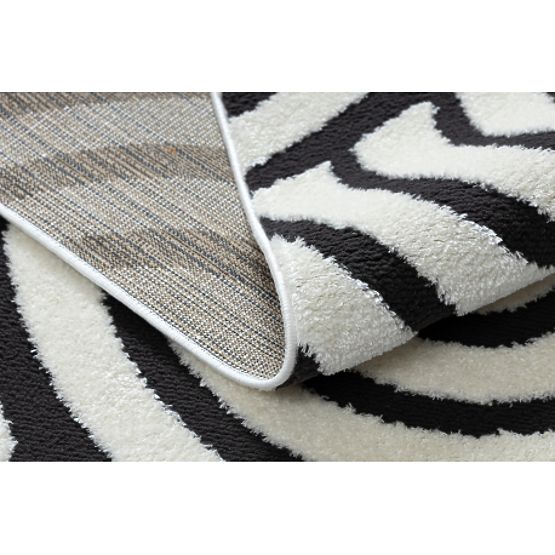 Moderni tepih MODE 8629 školjke krem/crna