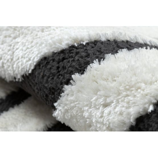 Moderni tepih MODE 8629 školjke krem/crna