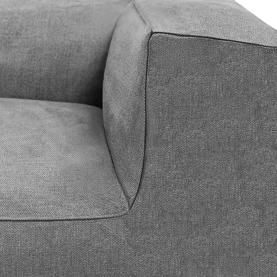 Modularna vrtna sofa Vacuum VI s presvlakom, siva