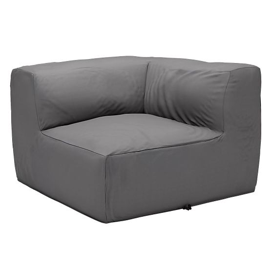 Modularna vrtna sofa Vacuum Vlll s presvlakom, siva