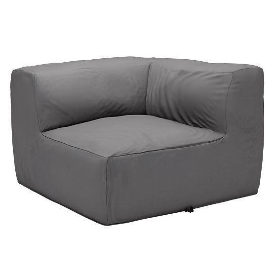 Modularna vrtna sofa Vacuum Vlll s presvlakom, siva