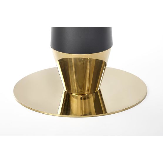 MOLINA okrugli stol, crni mramor / crna / zlatna (2p=1ks)