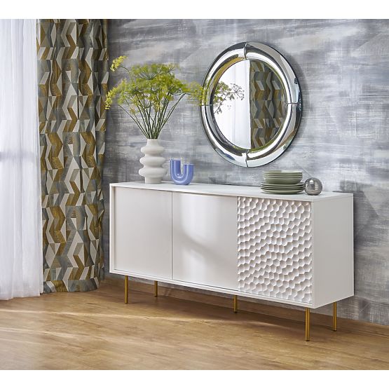 MOON zidno ogledalo, srebrno (1p=1kom)