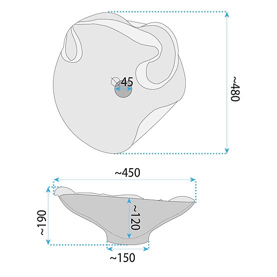 Nadstolni umivaonik Rea HM-12 Handmade ART