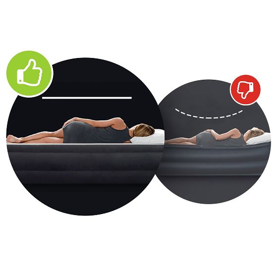 Nafukajući madrac za dvije osobe 191x137x25 cm krevet s naslonom INTEX 64142