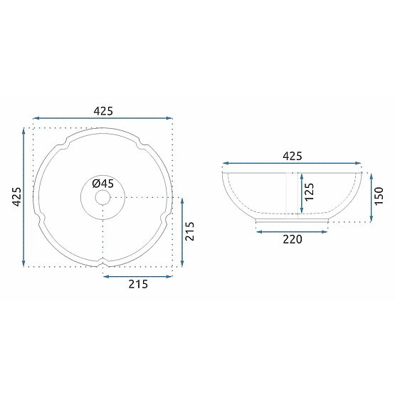 Namještajni umivaonik Rea Asanti