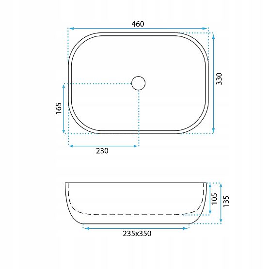 Namještajni umivaonik REA Belinda Ash