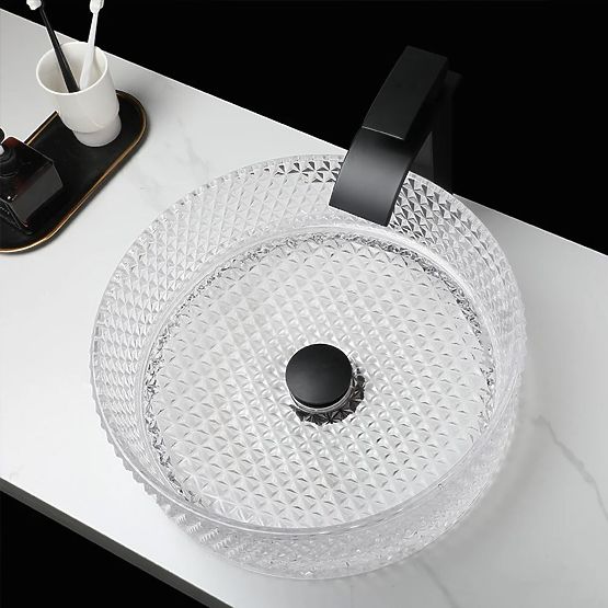 Namještajni umivaonik Rea Cristal Transparent 35