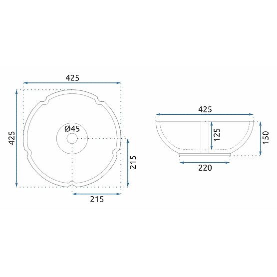 Namještajni umivaonik Rea Felicia
