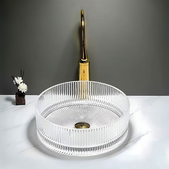 Namještajni umivaonik Rea Ingrid 36 Prozirni