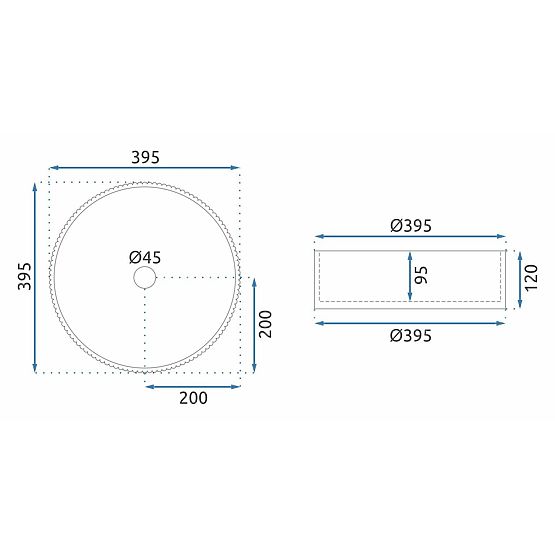 Namještajni umivaonik Rea Ingrid Black