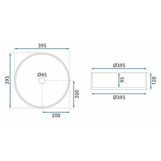 Namještajni umivaonik Rea Ingrid Grey