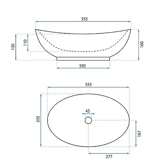 Namještajni umivaonik Rea Kate 56