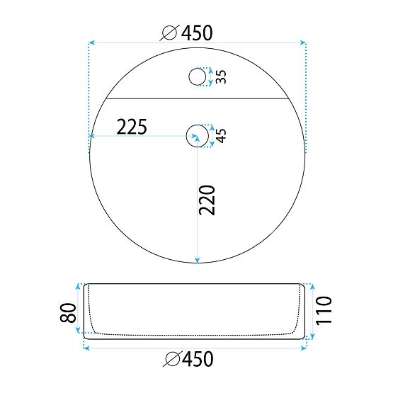 Namještajni umivaonik REA Ronda