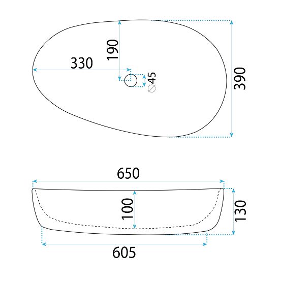 Namještajni umivaonik Rea SANDRA