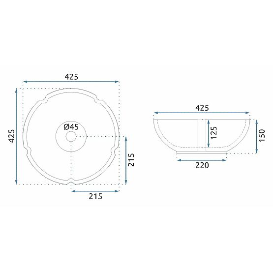 Namještajni umivaonik Rea Sevilla