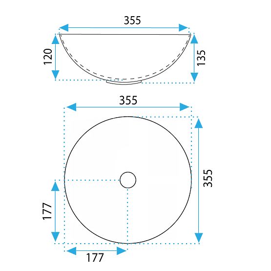 Namještajni umivaonik REA STELLA Aiax Shiny