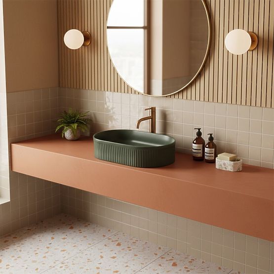 Namještajni umivaonik Rea Vanda Olive Matt