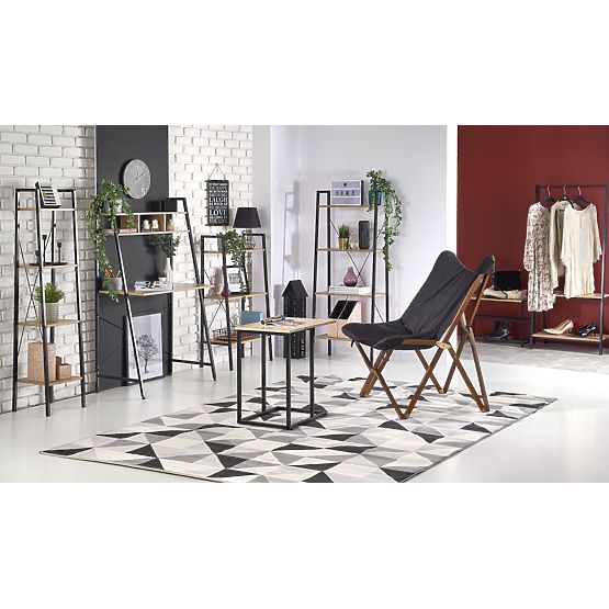 NARVIK REG1 crna / hrast sonoma