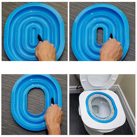 Nastavak za WC za mačke NILS plavi