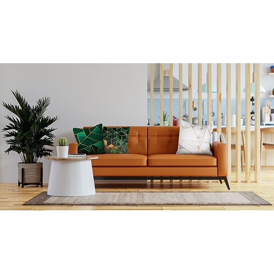 Navlaka za jastuk 3D - zeleno-zlatna