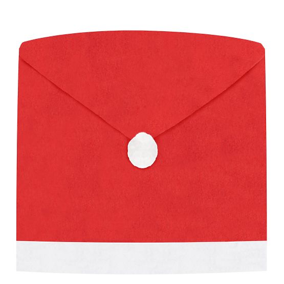 Navlaka za stolice u obliku kape Djeda Božićnjaka 6 kom