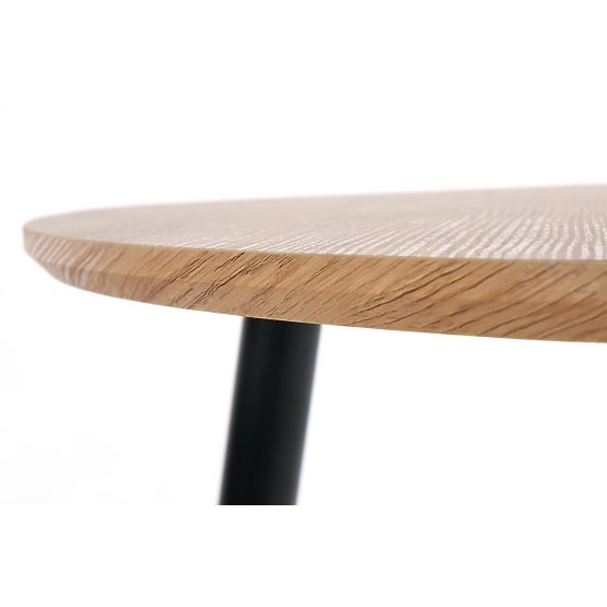 NICEA 2, set od 2 klupe zlatni hrast/crna