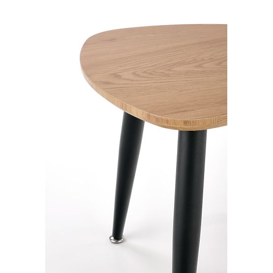 NICEA 2, set od 2 klupe zlatni hrast/crna