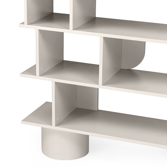 Niski regal Rangali, kašmir, zaobljen