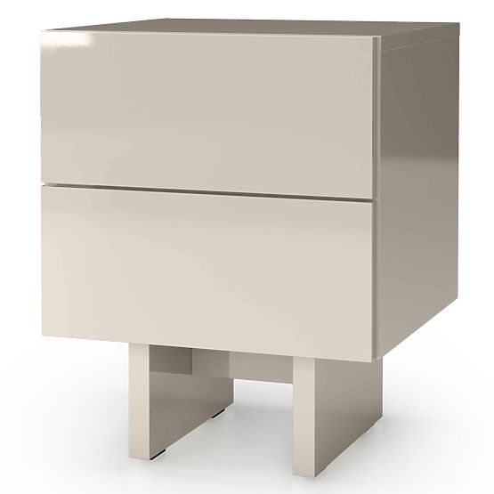 Noćni ormarić Glim, kašmir, sjajni