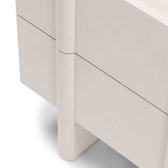 Noćni ormarić Moss kašmirski, zaobljeni