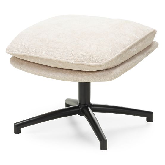 Okretna stolica s osloncem za noge Verano bež