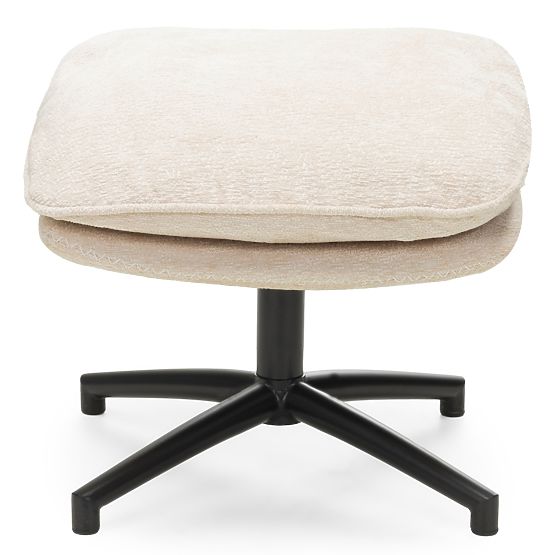 Okretna stolica s osloncem za noge Verano bež