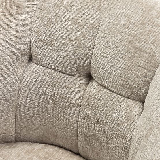 Okretna stolica Santos svijetlo bež/crne noge