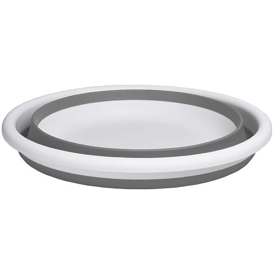 Okrugla zdjela 37 cm bijelo-siva ELBA COMPACT 9 litara