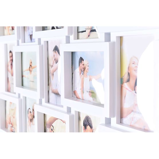 Okvir za fotografije za 18 fotografija Morka bijela