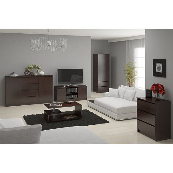 ORMAR S 90 cm 2 VRATA 2 LADICE PK WENGE