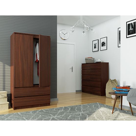 ORMAR S 90 cm 2 VRATA 2 LADICE PK WENGE