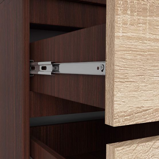 ORMAR S 90 cm 2 VRATA 2 LADICE PK WENGE / SONOMA