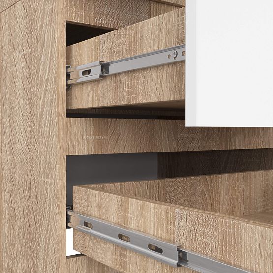 ORMAR STAR S 60 cm 2 VRATA 2 LADICE PK SONOMA / BIJELA