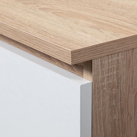 ORMAR STAR S 60 cm 2 VRATA 2 LADICE SONOMA / BIJELA