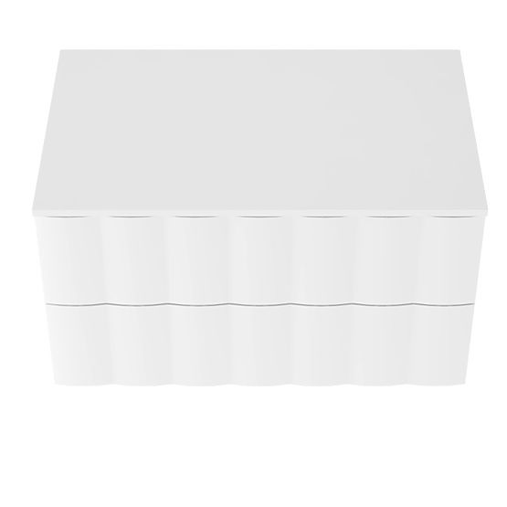 Ormarić ispod umivaonika na ploči Grita 80 cm, bijela, valovita prednja ploča