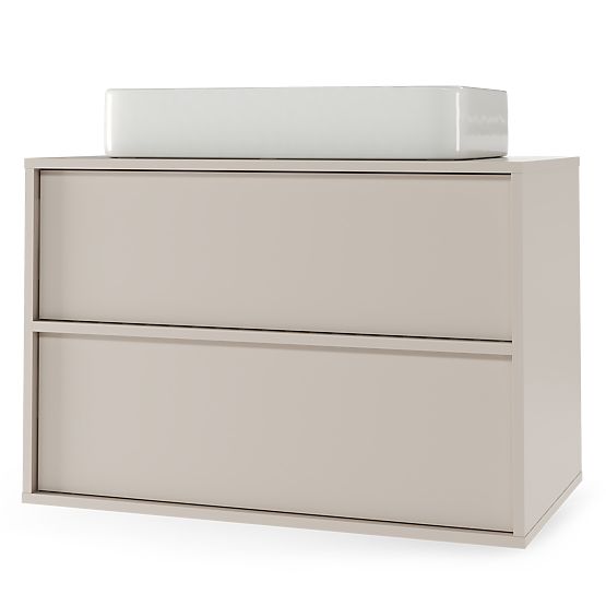 Ormarić ispod umivaonika na ploči Mossy, 80 cm, kašmir