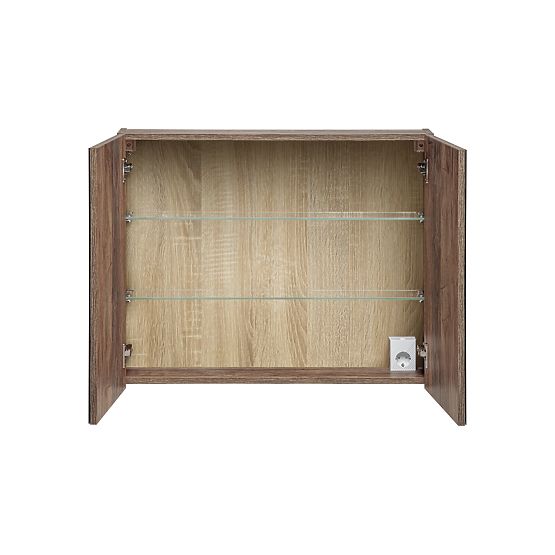 Ormarić s ogledalom 80 cm 2 vrata