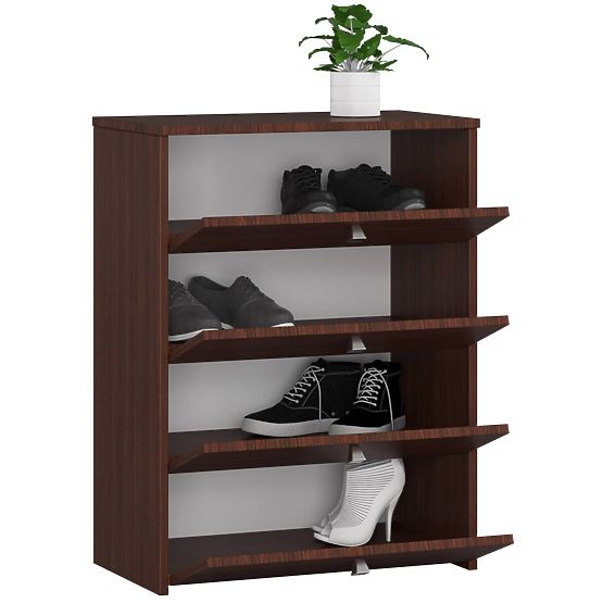 Ormarić za cipele RUBIN 4 preklopna vrata 66 cm - wenge