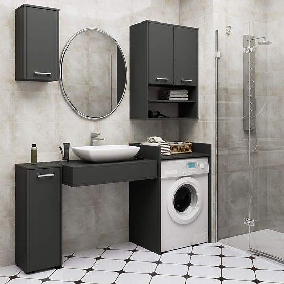 ORMARIĆ ZA PERILICU FIN GRAFIT SIVA