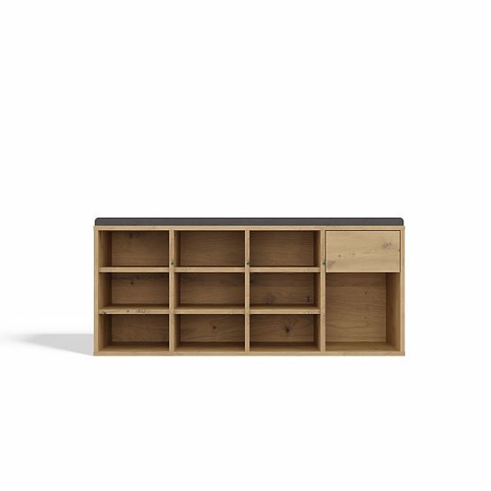 Otvorena ormarić za cipele TALLIN DUB ARTISAN za predsoblje