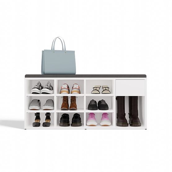 Otvoreni ormar za cipele TALLIN BIJELA za predsoblje